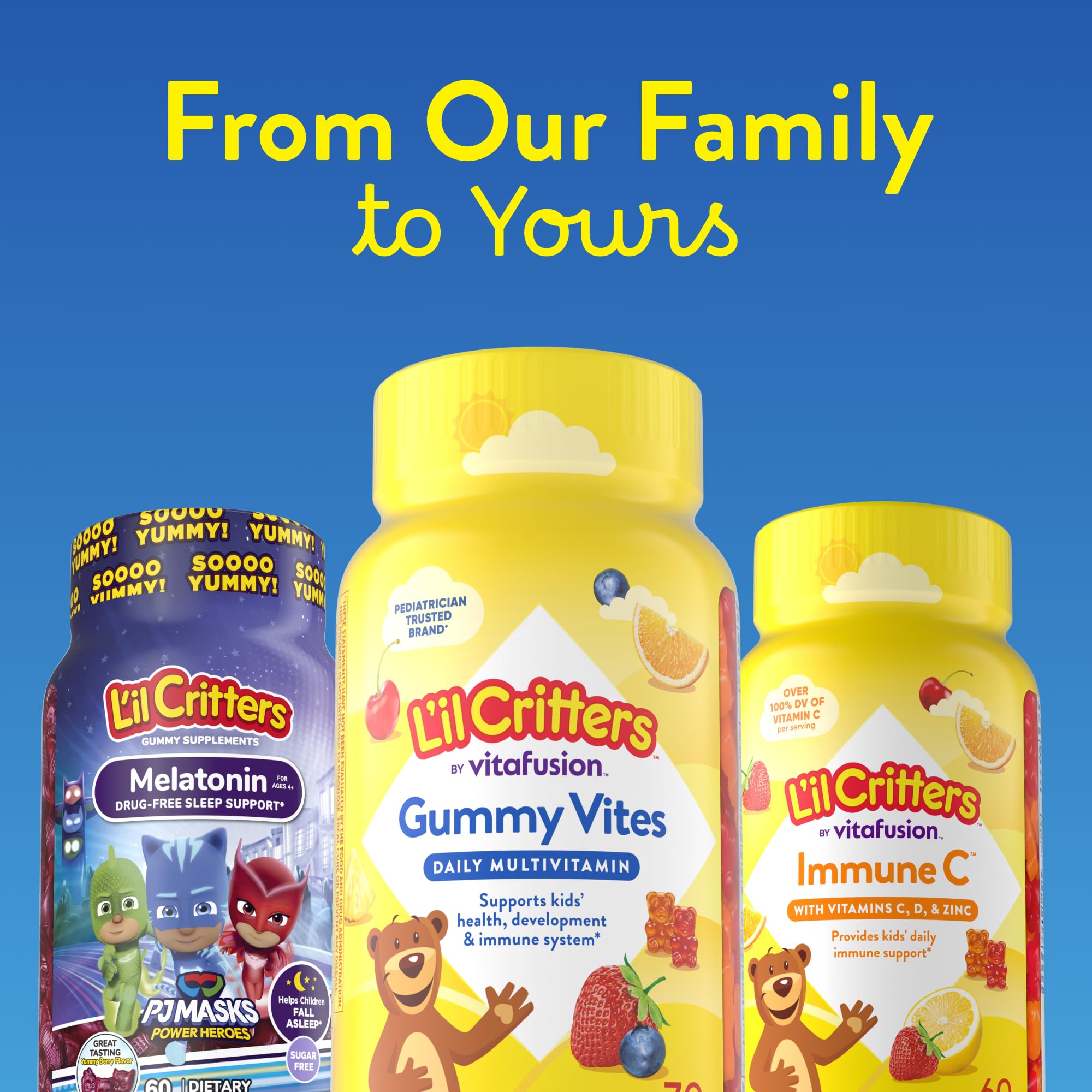 Etiqueta L'il Critters con lista de ingredientes visible, transparencia y confianza