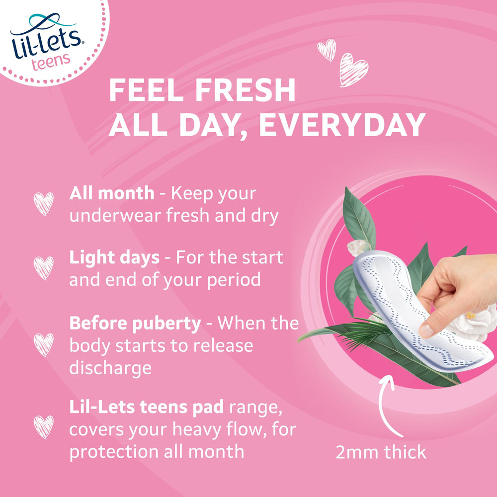 Lil-Lets detalle del adhesivo fuerte que mantiene el salvaslip fijo