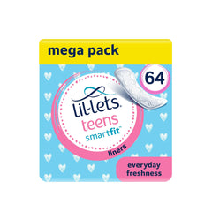 Lil-Lets embalaje frontal mostrando 64 unidades y ventaja de discreción