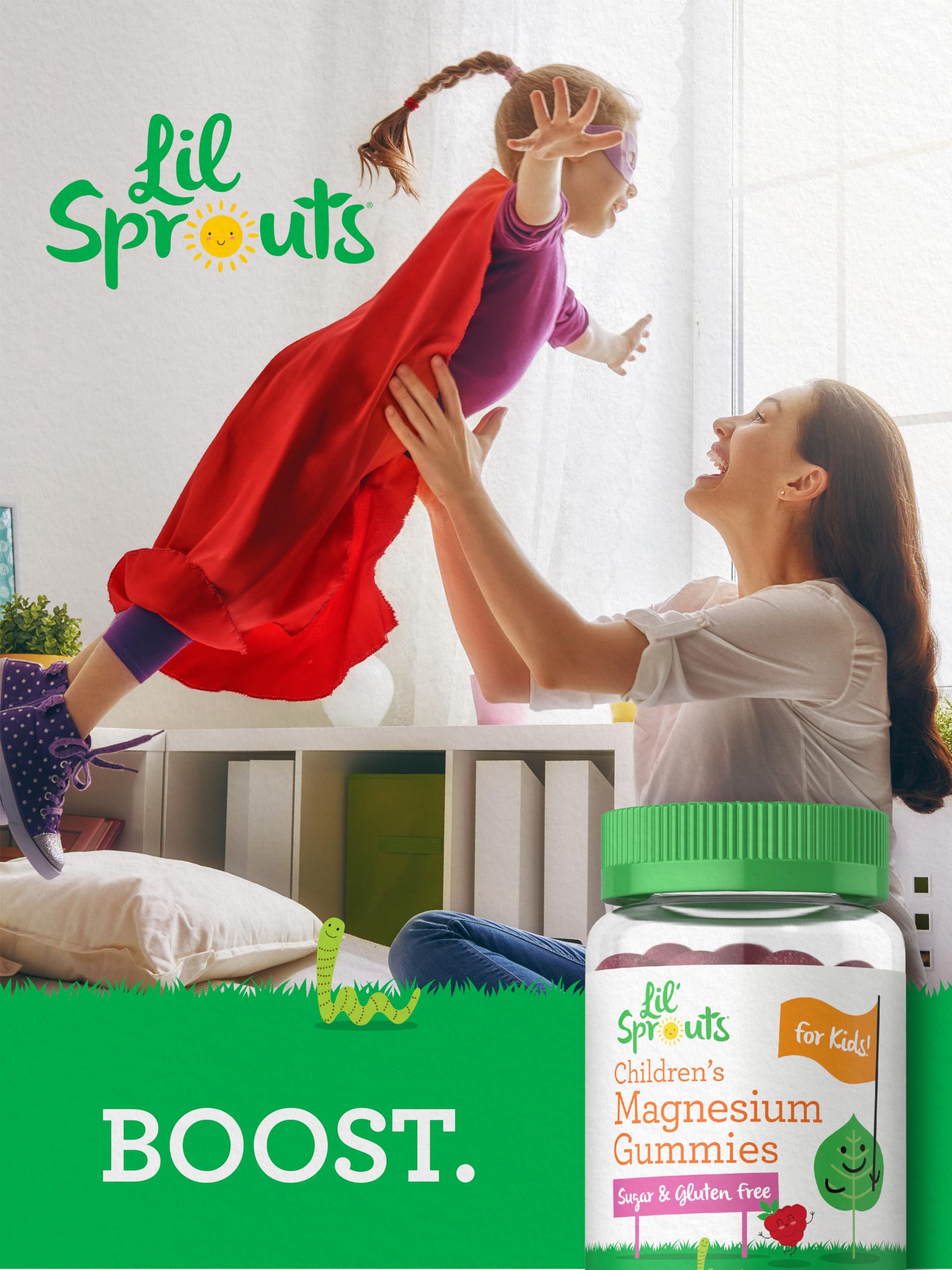 Lil' Sprouts tapa del frasco y dosificador para almacenamiento seguro