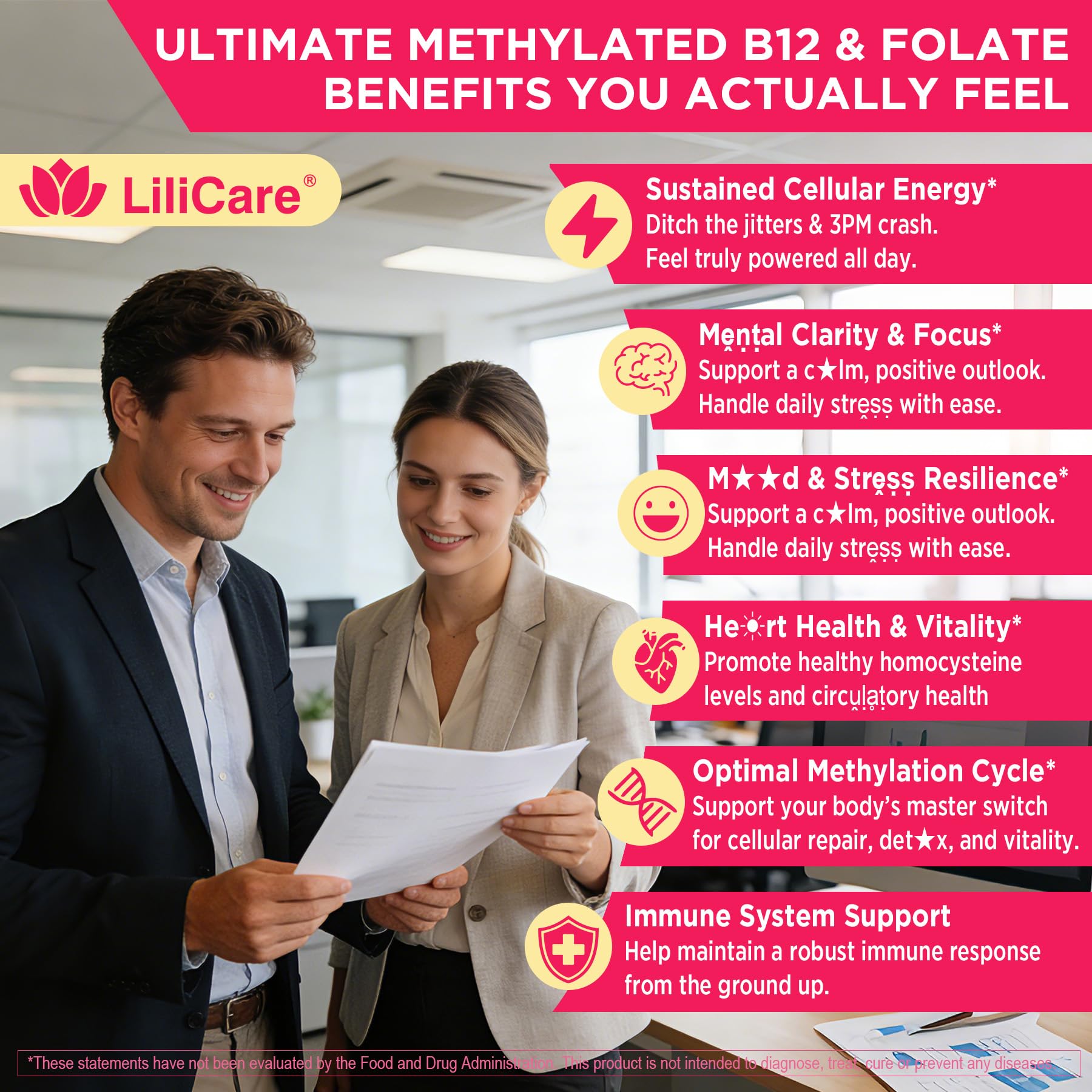 Etiqueta de LILICARE con lista de ingredientes, beneficio transparencia formulación