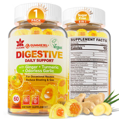 LILICARE frasco frontal mostrando etiqueta y beneficios para digestión