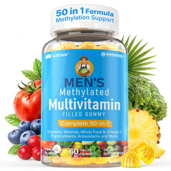 LILICARE envase frontal de gomitas multivitamínicas mostrando diseño y marca