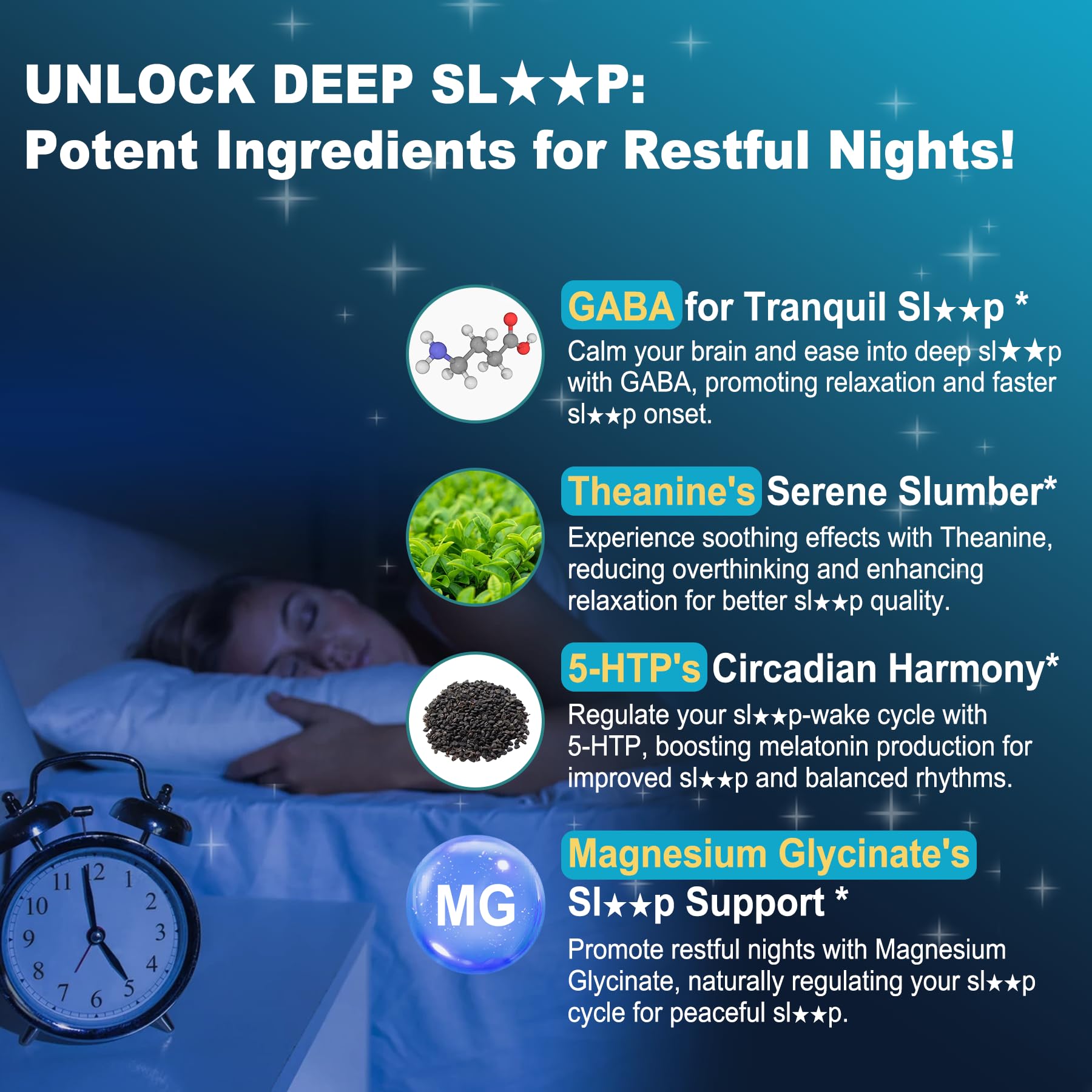 LILICARE suplemento usado antes de dormir para noche más tranquila