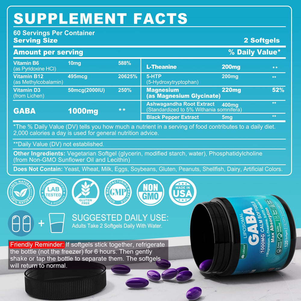 LILICARE softgel textura brillante, fácil de tragar y absorción mejorada
