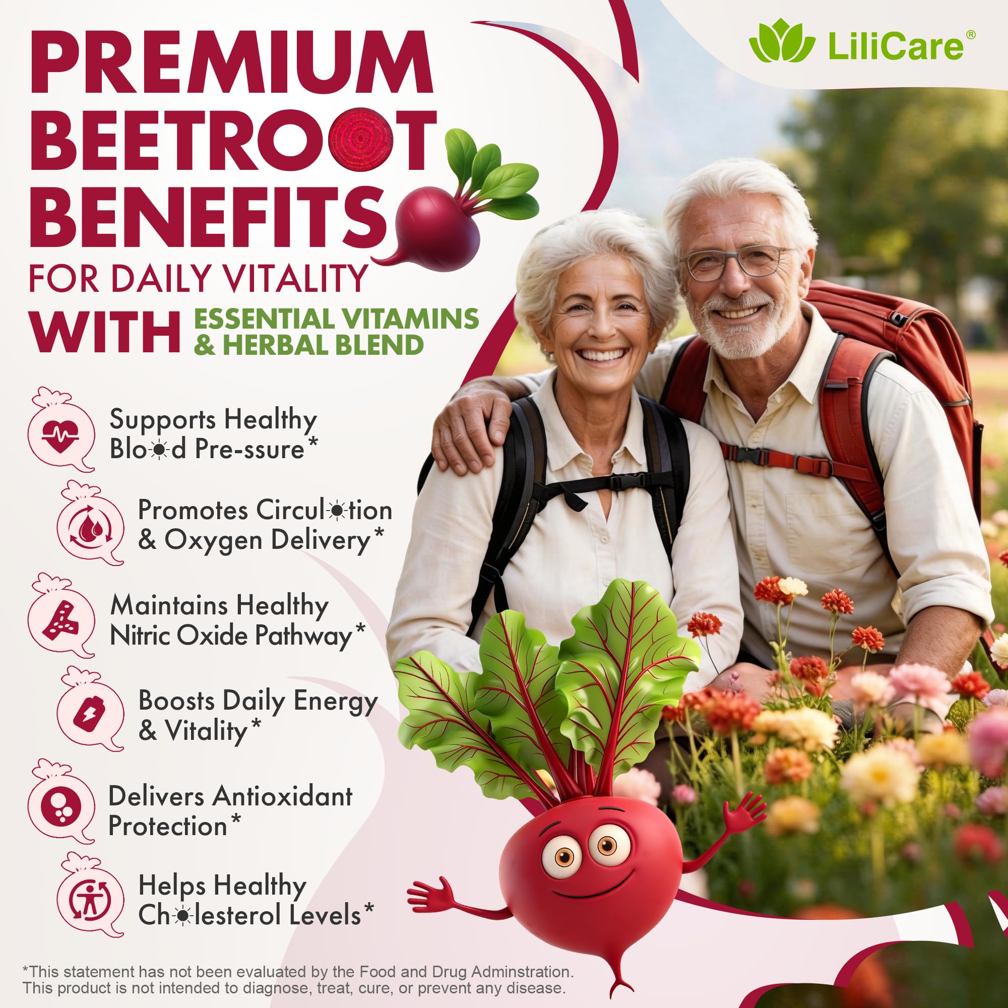 LILICARE etiqueta nutricional e ingredientes activos para transparencia