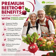 LILICARE etiqueta nutricional e ingredientes activos para transparencia