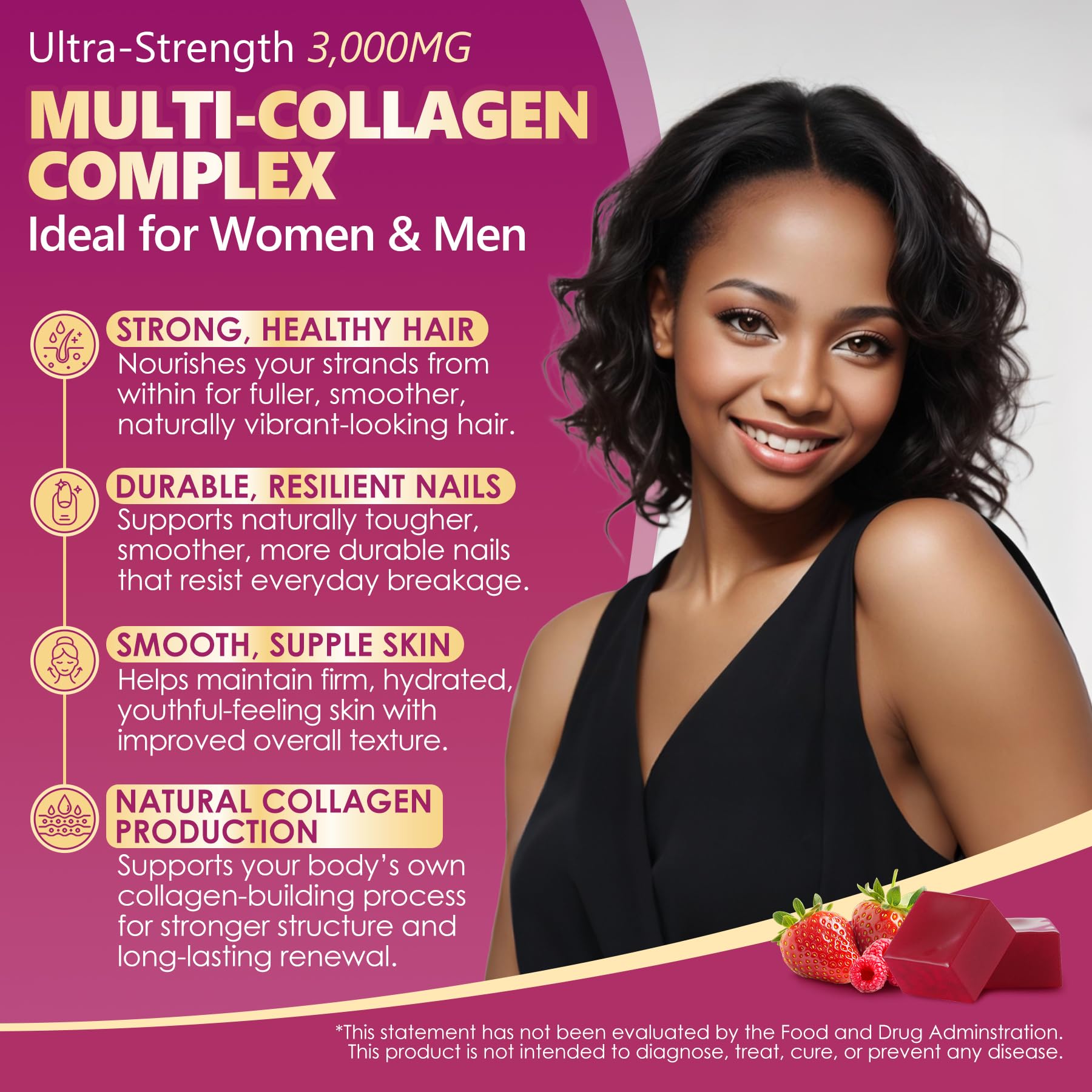 LILICARE ingredientes clave: colágeno multifuente y antioxidantes, visual informativa