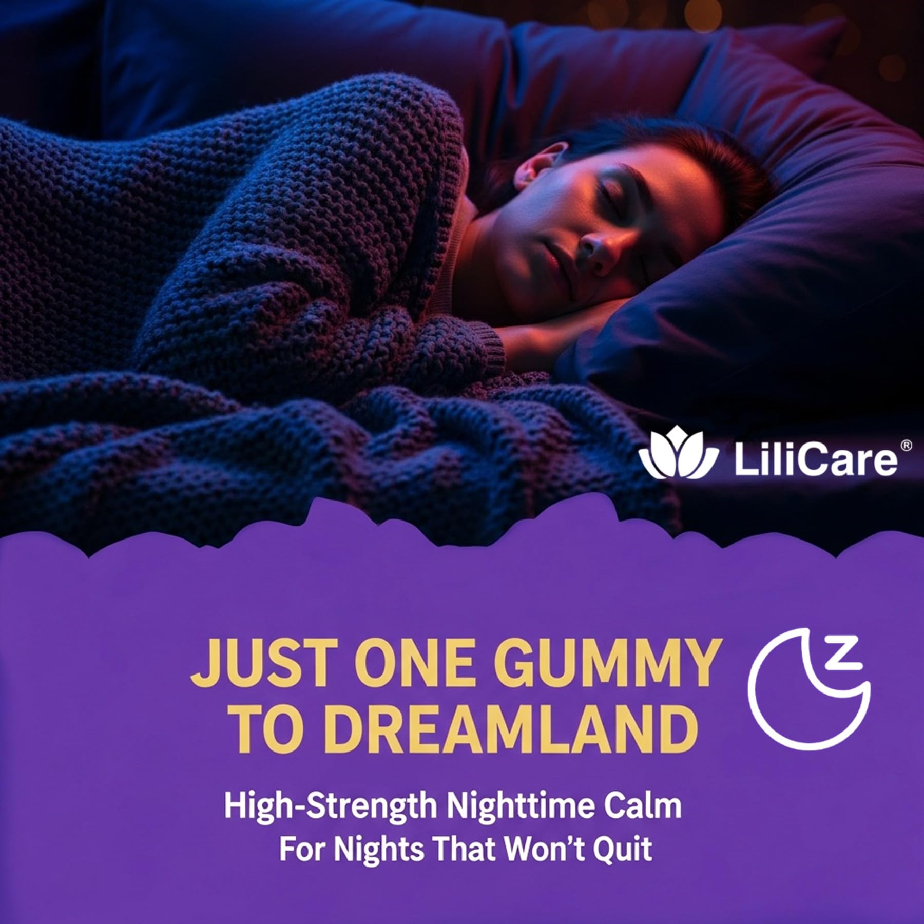 LILICARE envase abierto con gominolas para servir 1–2 porciones