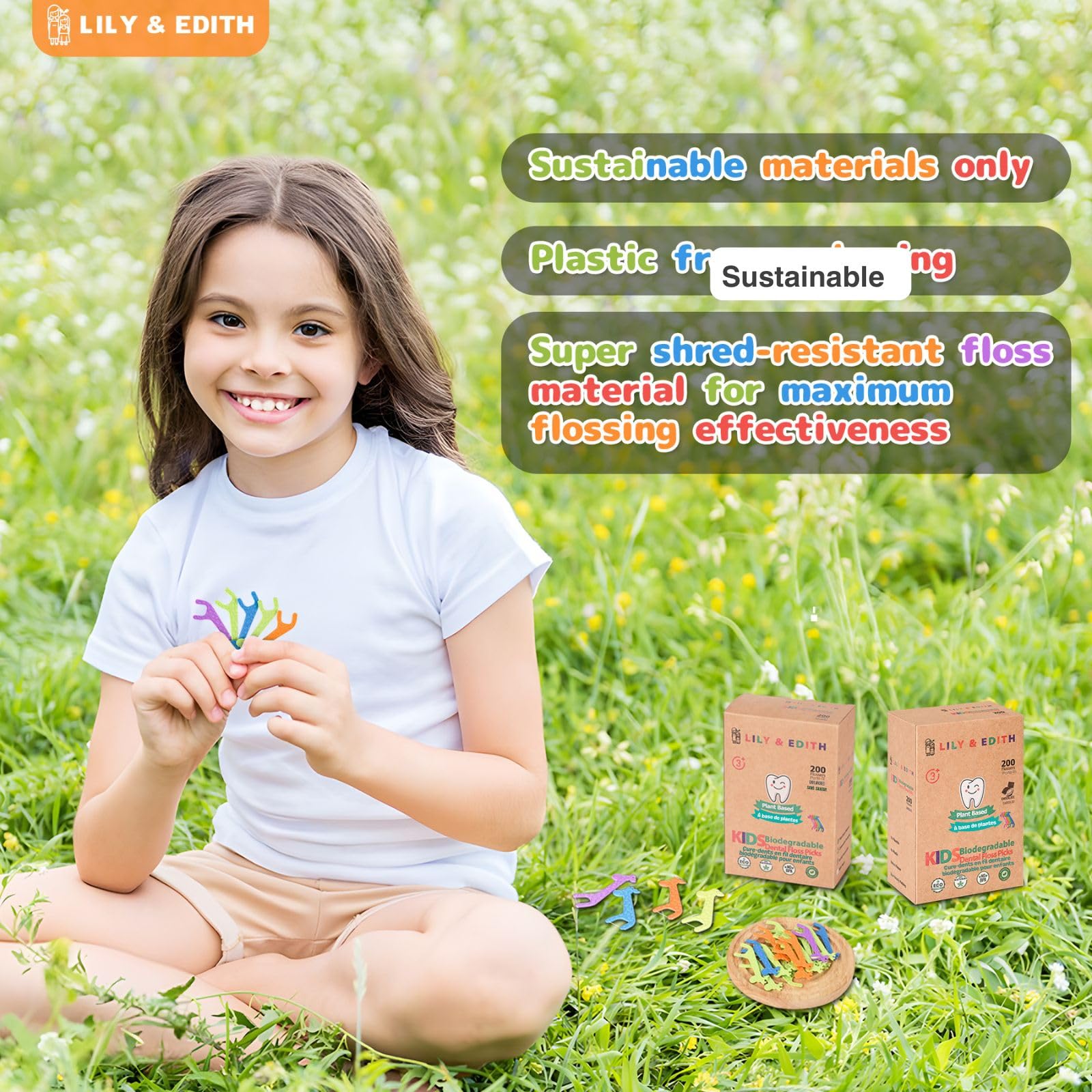 LILY & EDITH embalaje sin plástico, beneficio ecológico y compacto