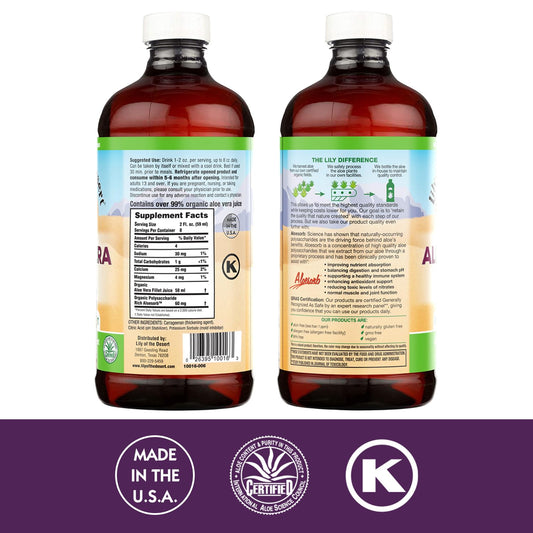 Lily Of The Desert textura del gel interior espeso y nutritivo