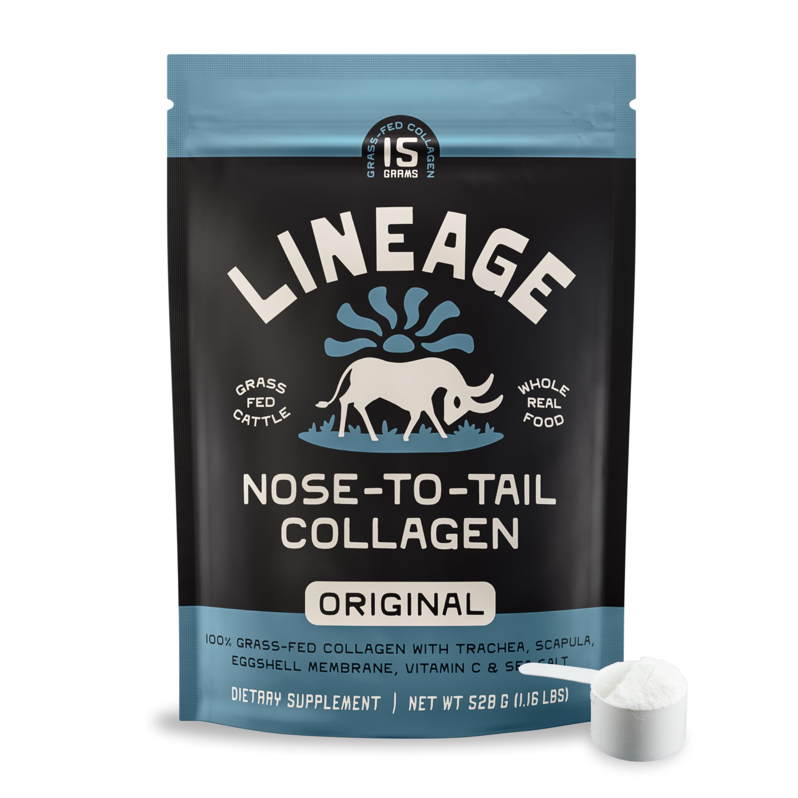 Lineage Provisions frente del envase mostrando diseño y beneficios