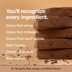 Lineage Provisions ingredientes clave: whey grass-fed, colágeno y miel cruda visibles