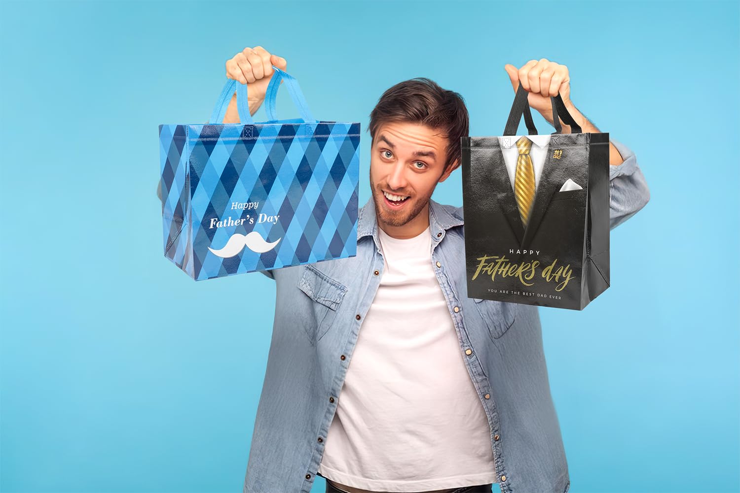 Linelglobal bolsa junto a objeto para escala, tamaño suficiente para variados regalos