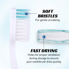 Lingito primer plano de cerdas suaves, limpieza eficaz y cuidado gingival