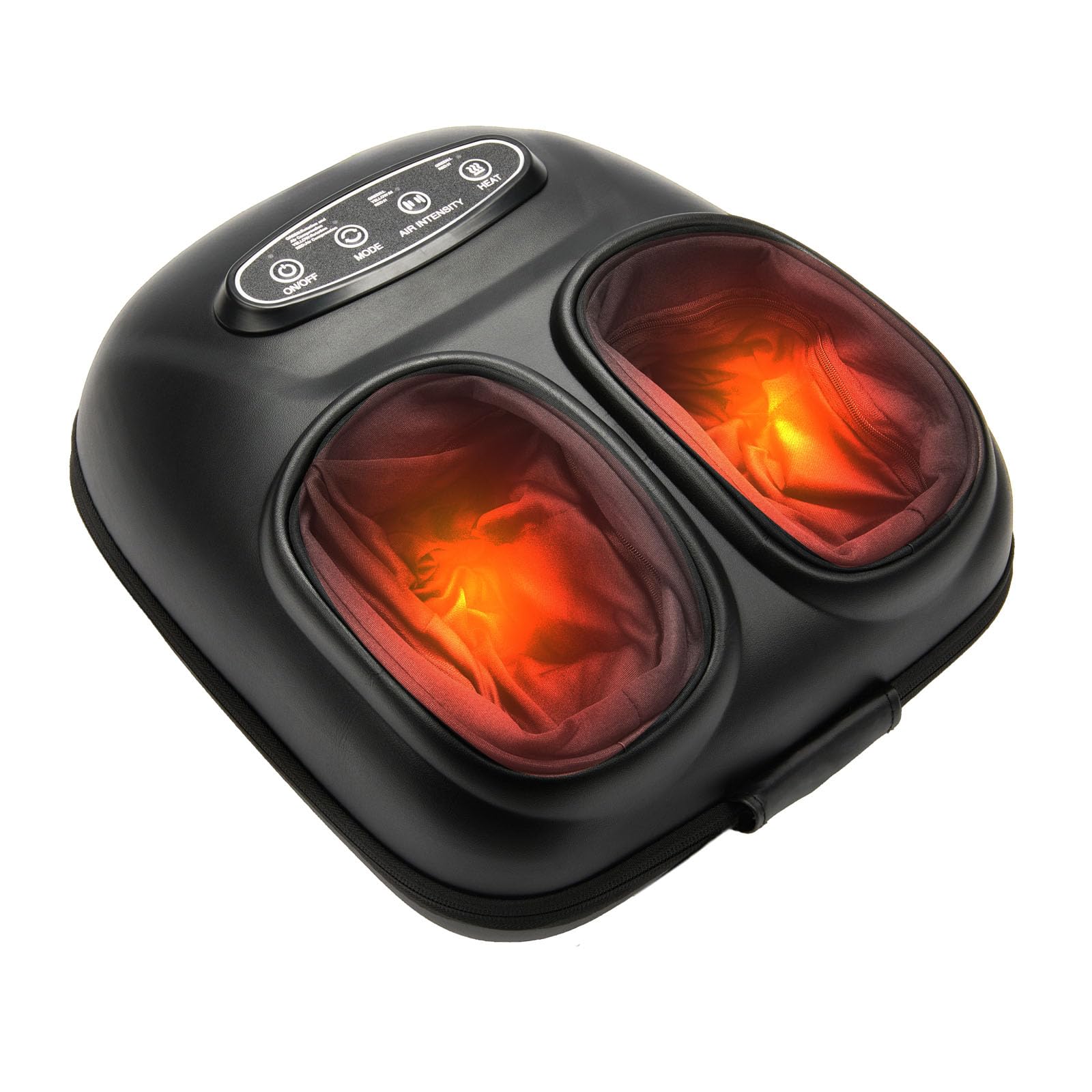 LINGTENG vista frontal del masajeador Graphite Black con diseño compacto y elegante