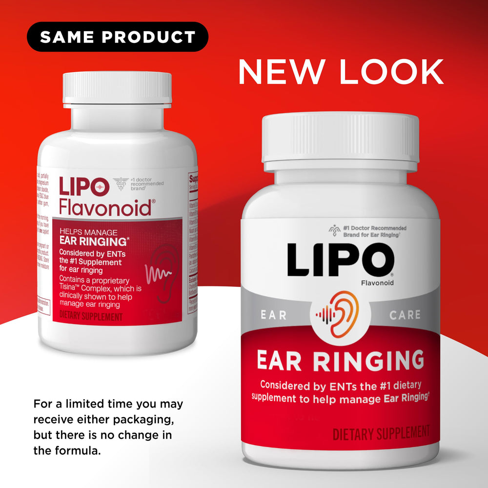 Lipo-Flavonoid caja abierta con botellas y caplets para almacenamiento seguro