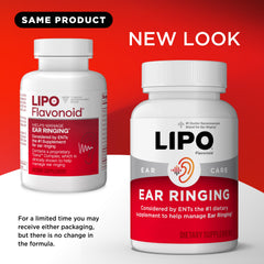 Lipo-Flavonoid caja abierta con botellas y caplets para almacenamiento seguro