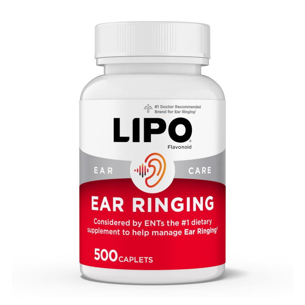 Lipo-Flavonoid frasco de 500 caplets mostrando presentación completa y conveniencia
