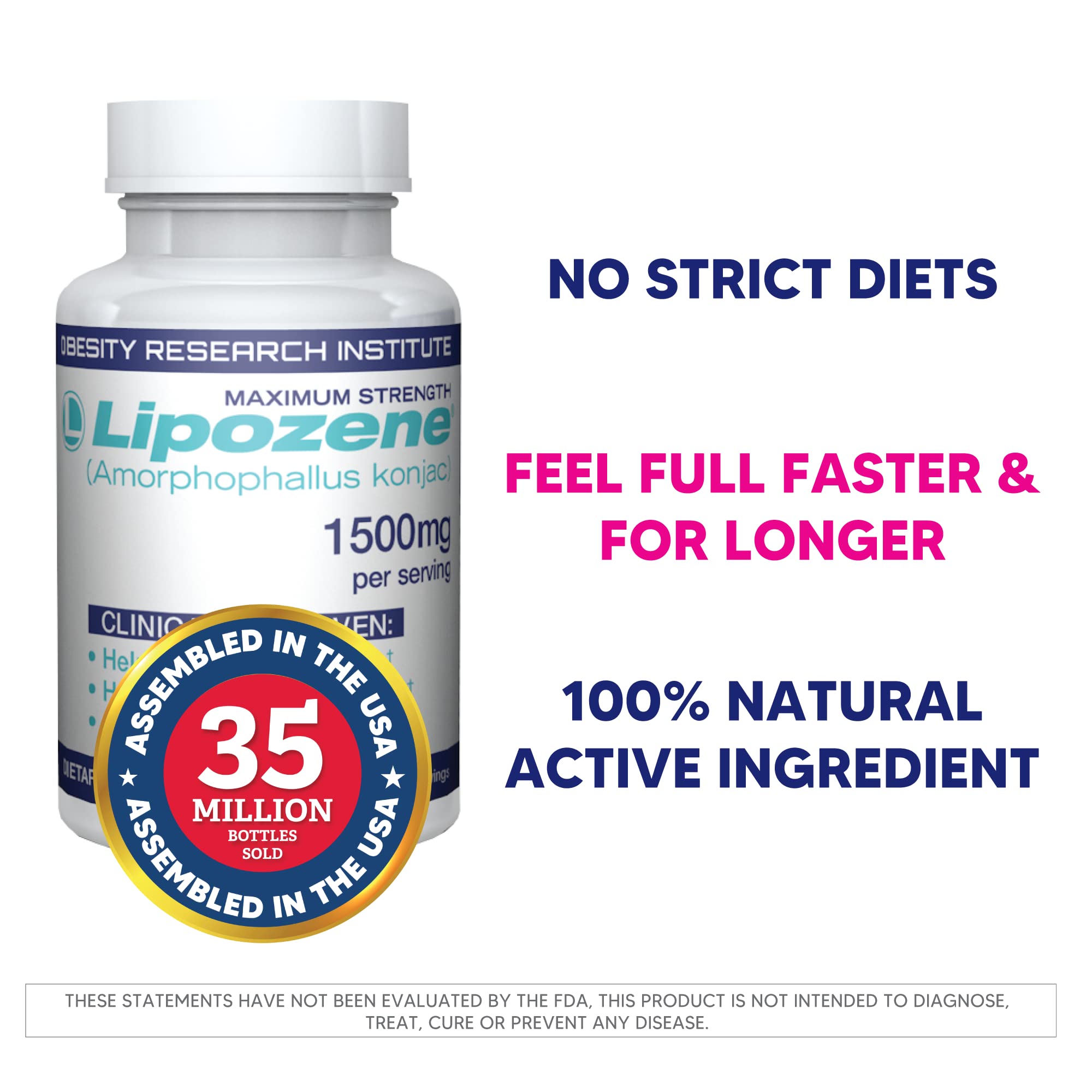 Persona tomando Lipozene antes de una comida para ayudar a controlar apetito