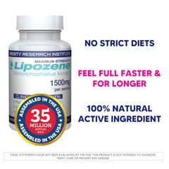 Persona tomando Lipozene antes de una comida para ayudar a controlar apetito