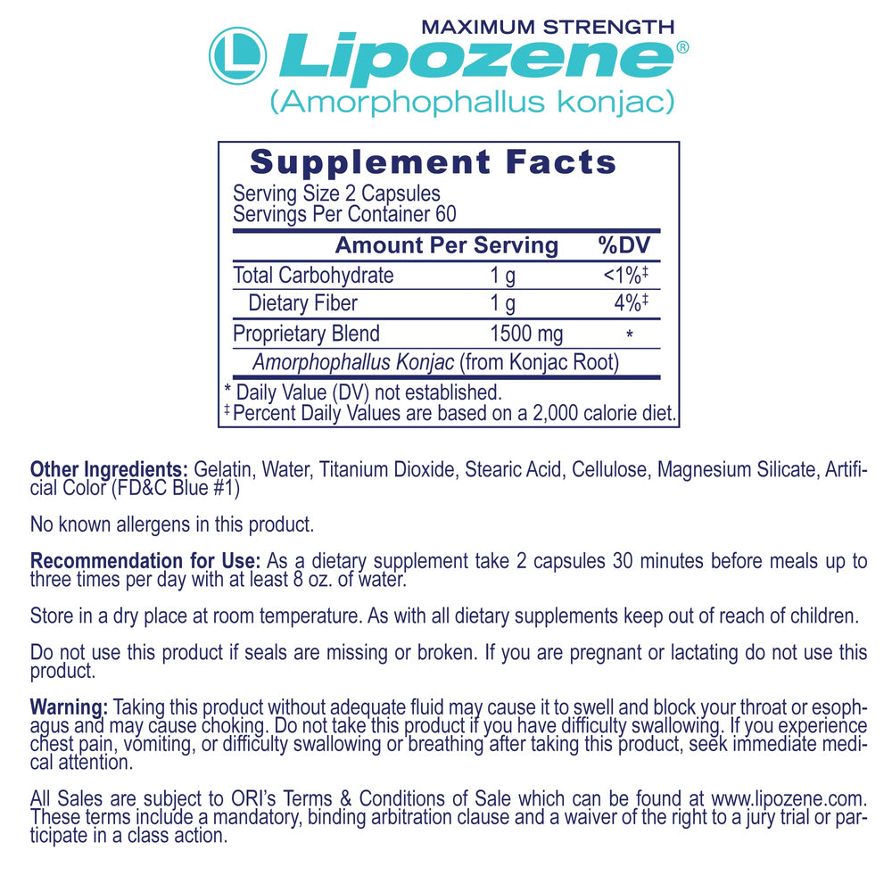 Lipozene polvo de glucomanano demostrando textura y origen natural