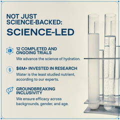 Liquid I.V. etiqueta con ingredientes y vitaminas destacando fórmula científica