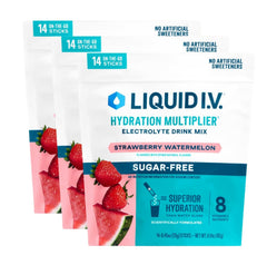 Liquid I.V. paquete frontal mostrando 42 sobres y beneficio de hidratación rápida