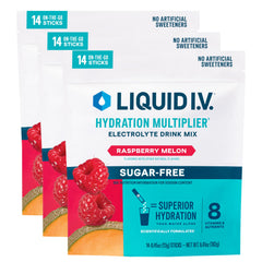 Liquid I.V. paquete frontal 42 sobres mostrando conveniencia y formato