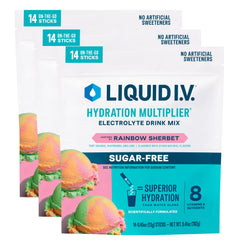Liquid I.V. paquete frontal mostrando 42 sobres y beneficio de hidratación rápida