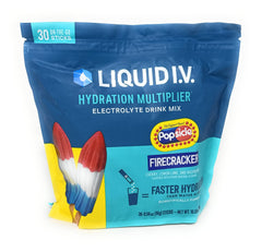 Liquid I.V. paquete frontal mostrando 60 sticks y beneficios