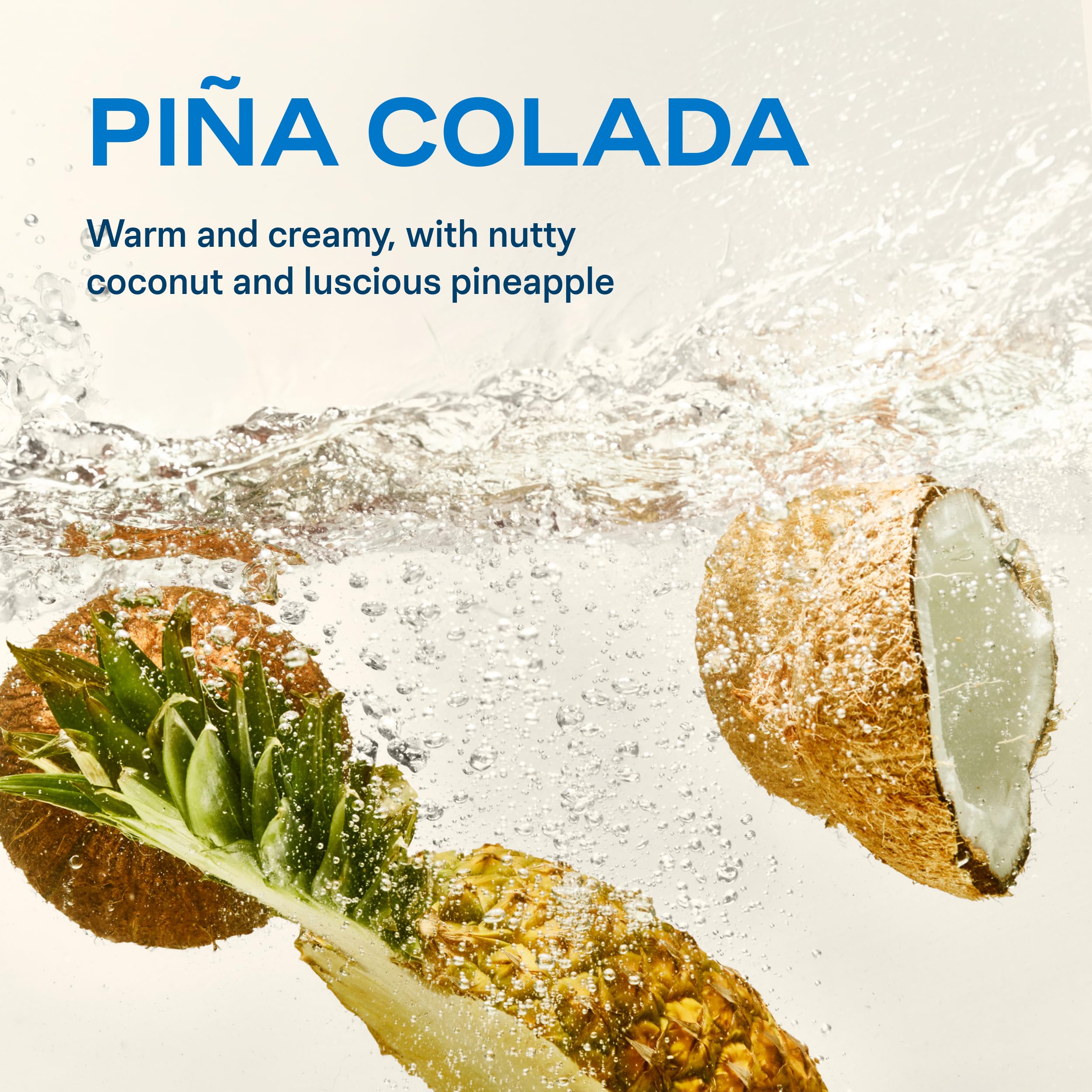 Liquid I.V. sobre abierto con polvo amarillo crema que facilita mezcla
