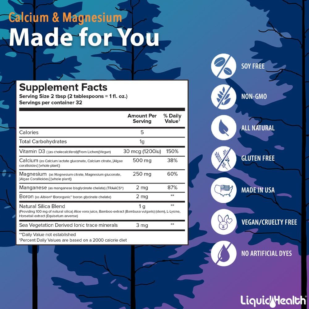 LIQUIDHEALTH detalle de etiqueta y valores nutricionales para transparencia