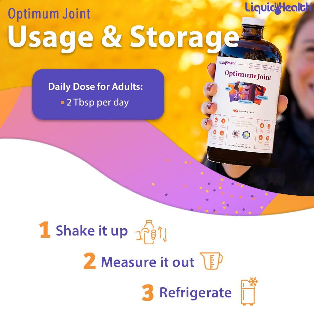 LIQUIDHEALTH suplemento en uso con cucharas para dosificación precisa