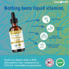 LIQUIDHEALTH gotero con textura de gotas para absorción rápida y dosificación precisa