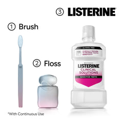 Cierre de la botella Listerine mostrando seguridad y conservación