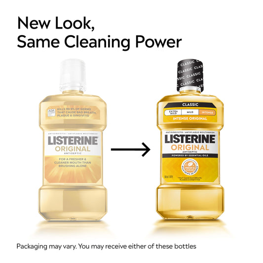 Listerine etiqueta con sello ADA que inspira confianza