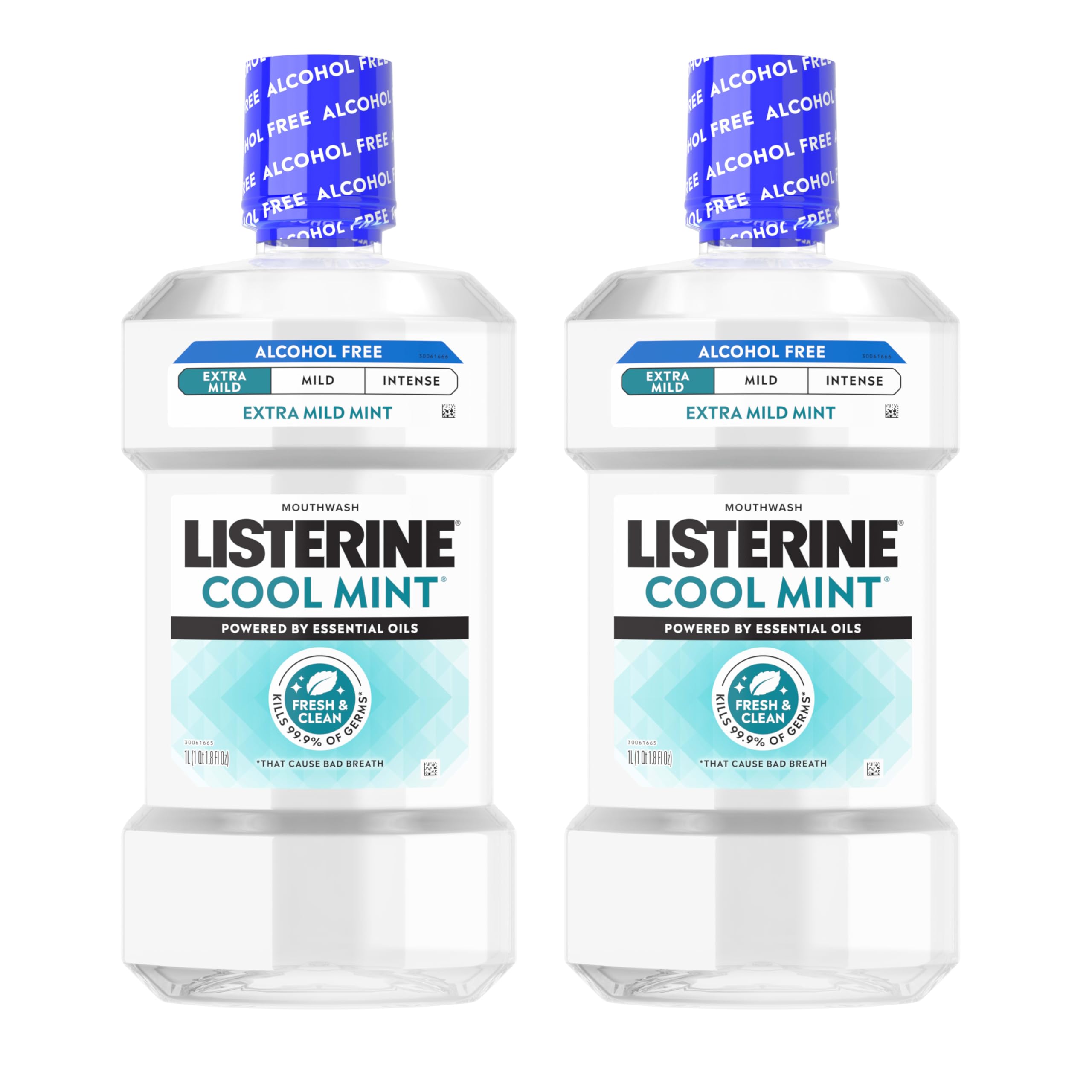 Listerine imagen frontal del pack que muestra frescura y limpieza duradera