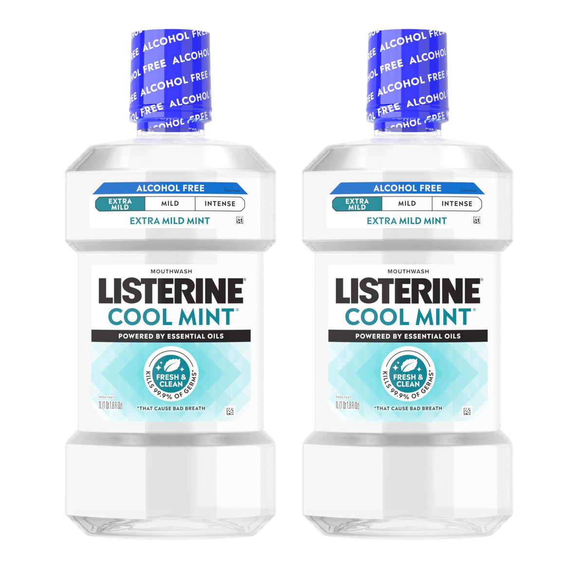 Listerine imagen frontal del pack que muestra frescura y limpieza duradera