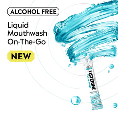 Listerine paquete de 30 sobres en vista frontal para almacenamiento