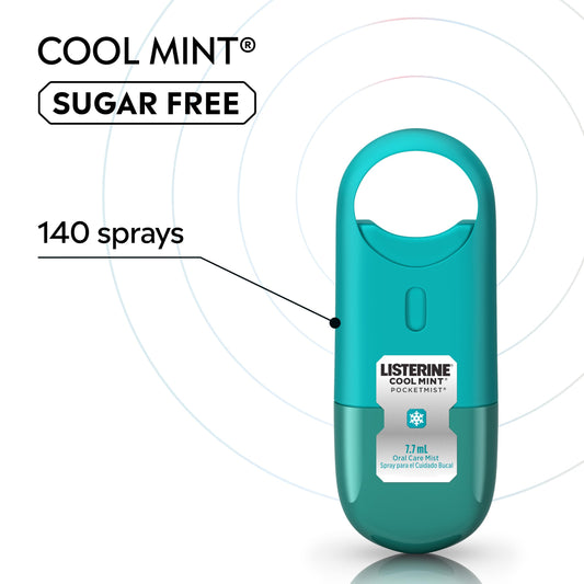 Listerine Pocketmist boquilla detallada para aplicación precisa y discreta