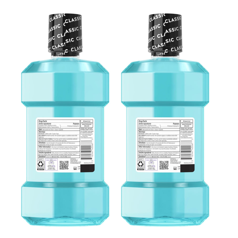 Listerine Ultraclean pack doble mostrando valor y reposición conveniente