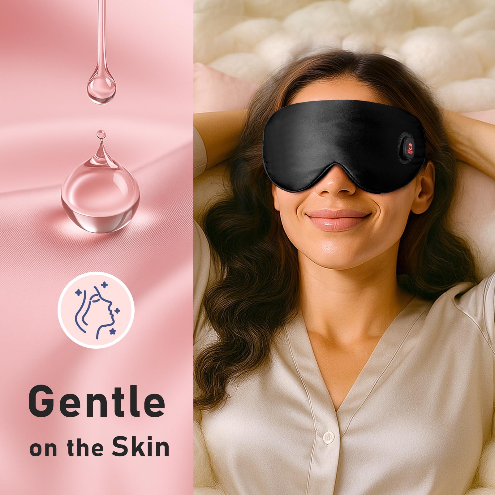 LitBear cubierta lavable para máscara de ojos, higiene y reutilización