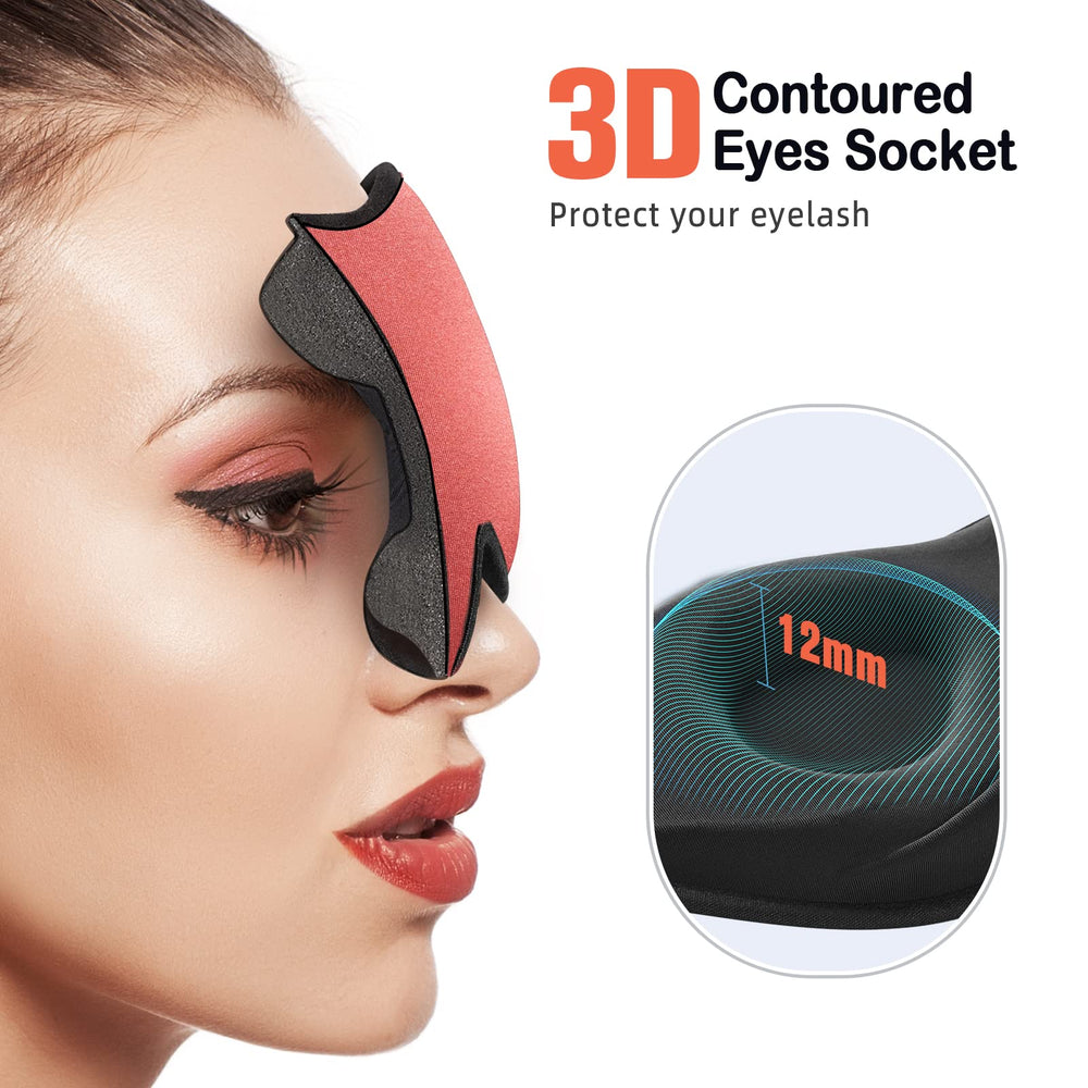 LitBear máscara para dormir de lado con bordes ultrafinos alivia la presión en las sienes