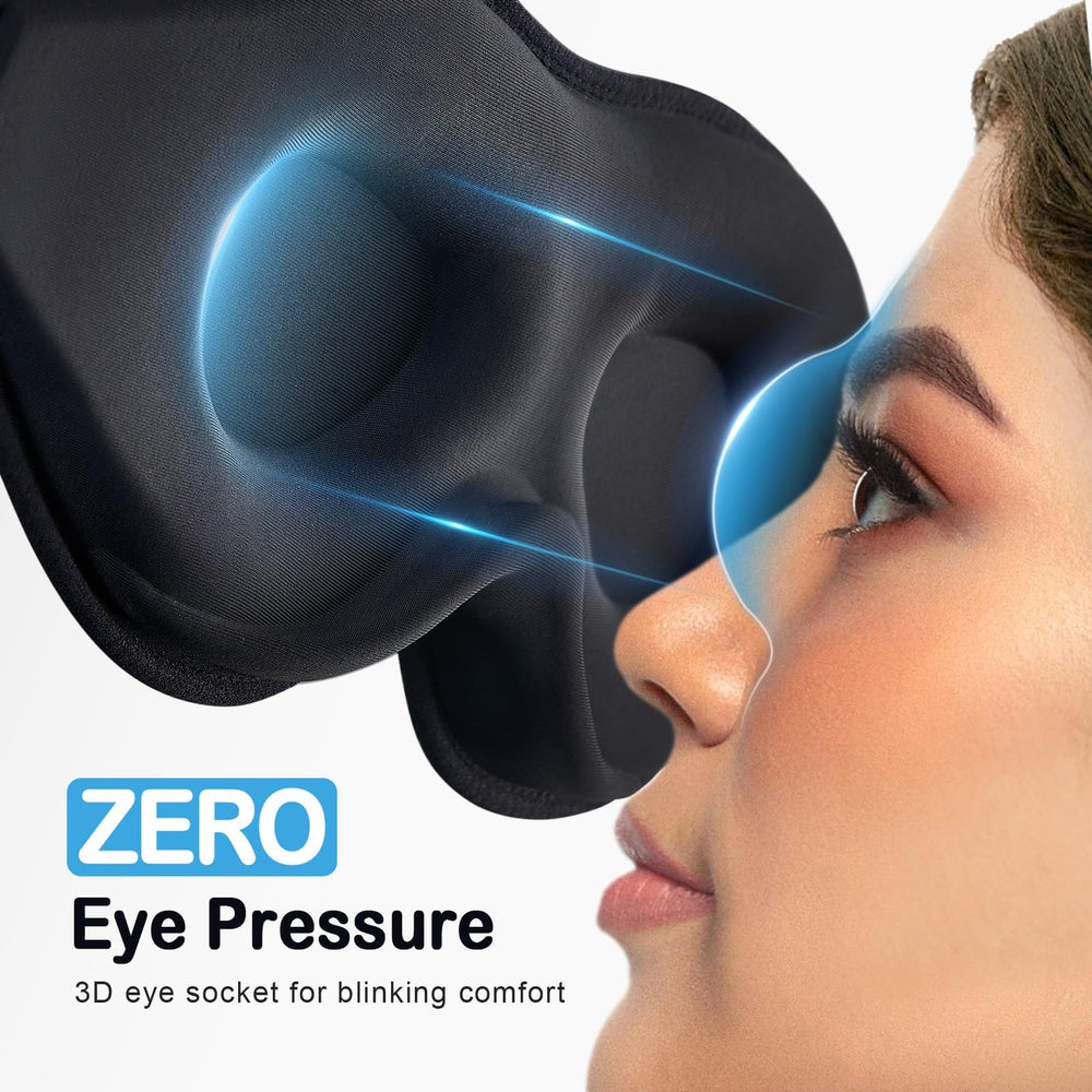 LitBear cavidad ocular profunda que permite parpadeo y protege maquillaje