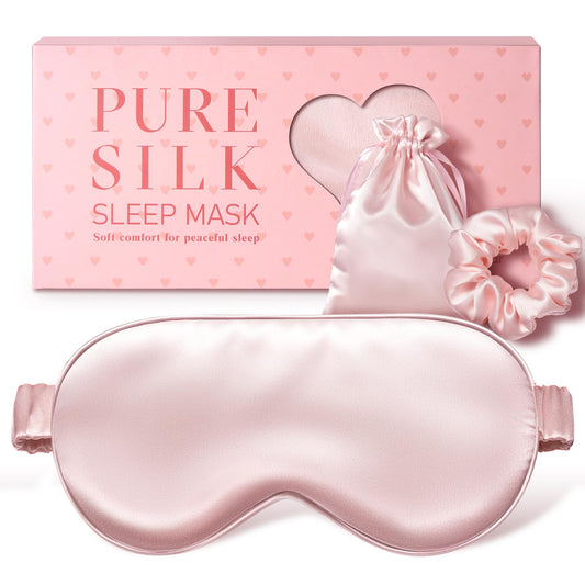 LitBear silk sleep mask in 22 momme fabric for luxurious night rest