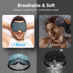 LitBear tejido de malla y esponja aireada para ventilación nocturna