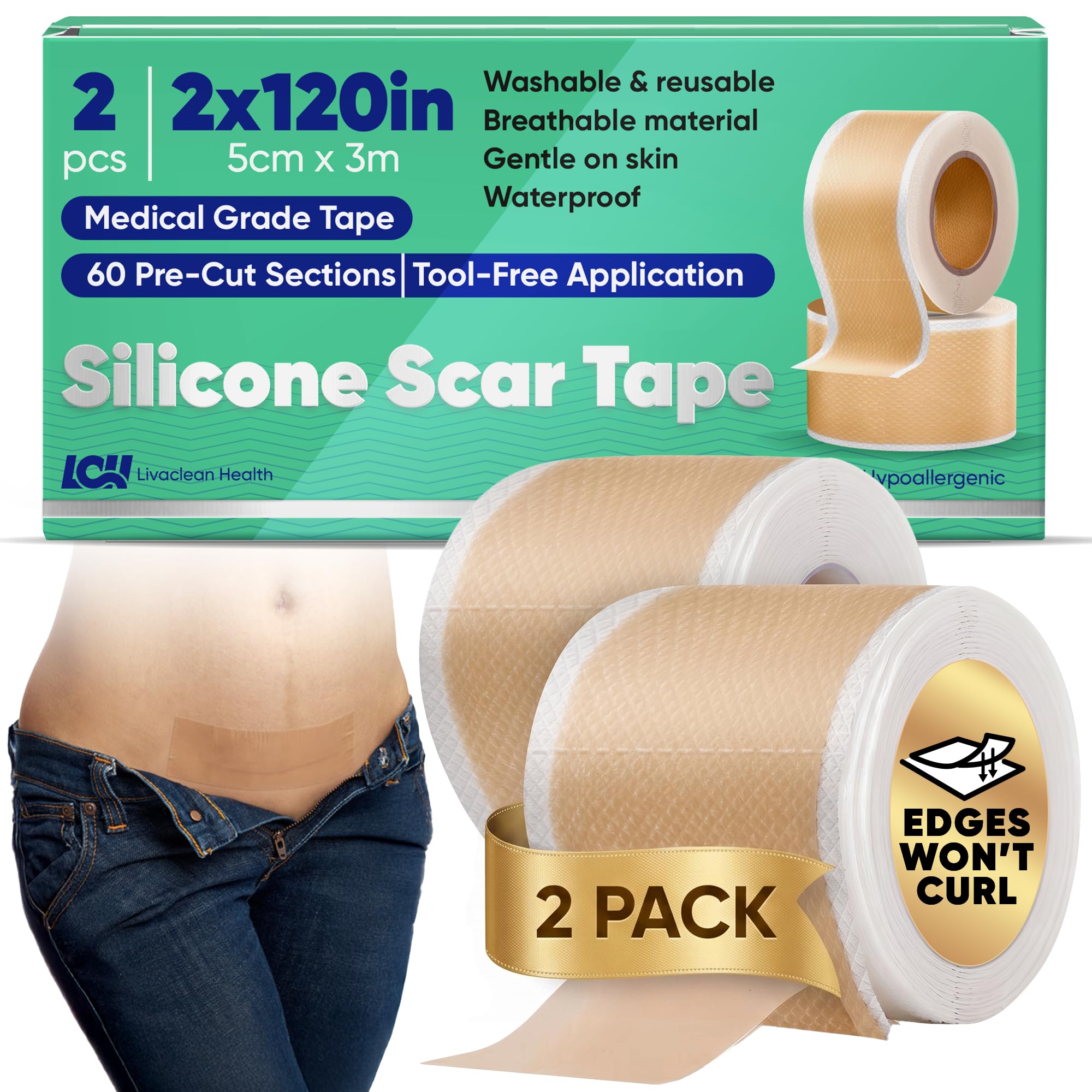 Livaclean Health empaque frontal mostrando pack doble y beneficios