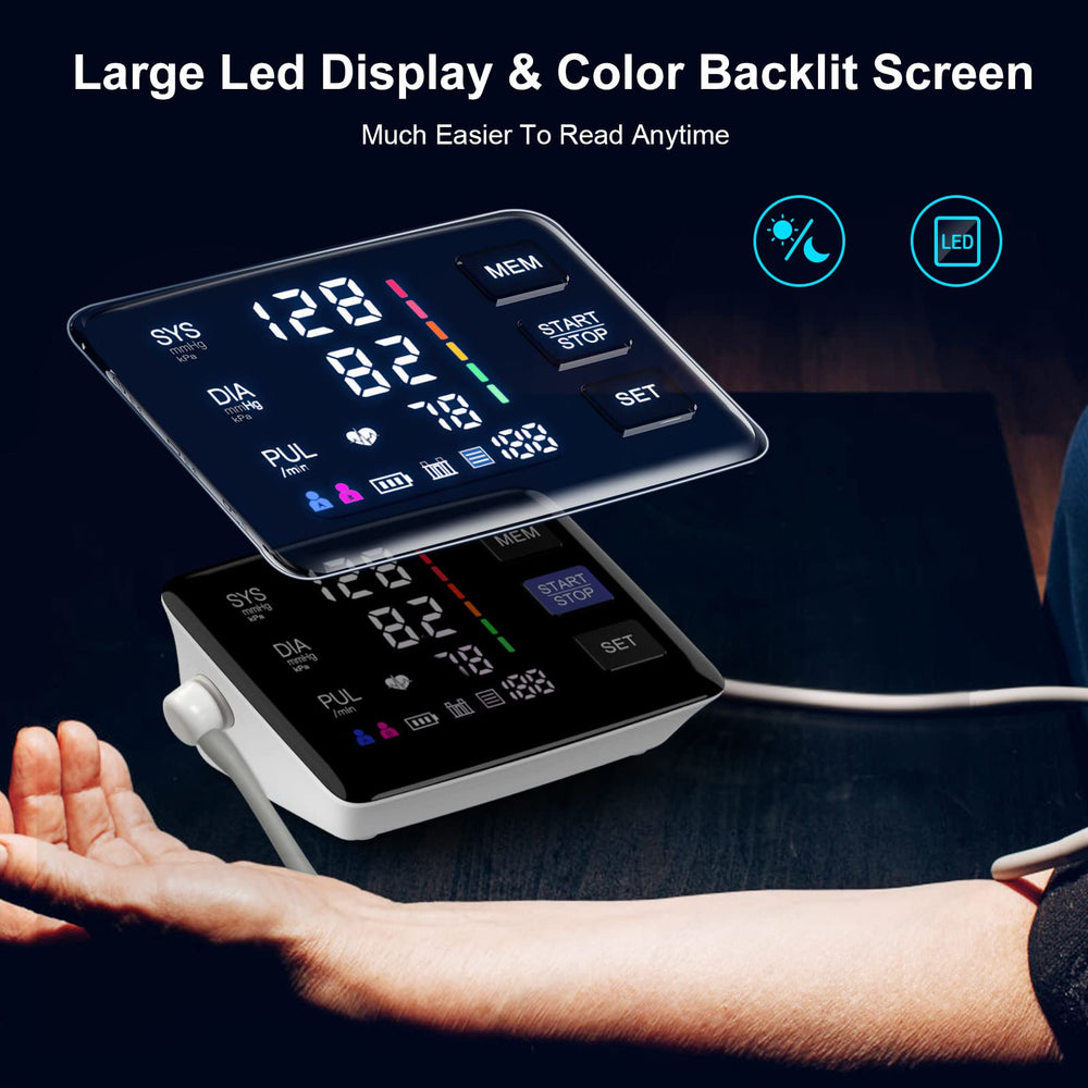 LIVAROCI pantalla LED encendida con números grandes para lectura rápida