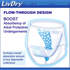 LivDry primer plano de textura suave tipo tela para mayor comodidad